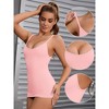 INSPIRE CHIC Women's Adjustable Straps Tummy Control Long Slim-Fit No Trace Shapewear Camisoles - 3 of 4