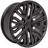 OE Wheels CV37 22 Inch Rim Fits Sierra 1500 Style 6x139.7 22x9 Satin Black with Milled Edge - Hollander 5906 (1) - 3 of 4