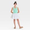 Girls' Smocked Waist Tiered Circle Skirt - art class™ - 3 of 3