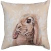 Manual Woodworks and Weavers Bunny Climaweave Pillow, 12-Inch – Bun Bun Decorative Cushion - 3 of 3