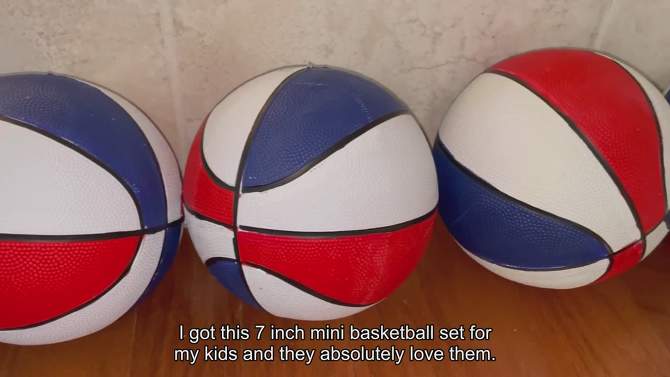 Botabee 7'' Mini Basketball Set - 3 Pack, 2 of 7, play video