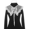 Elerevyo Women Detachable Semi-Sheer Embroidery Neck Ruff Fake Dickey Collar Blouse 1 Pc - 2 of 4