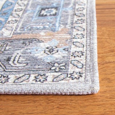 Hand-Loomed Coastal Charm Grey/Ivory Cotton Chenille 5' x 8' Rug