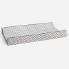Bacati - Houndstooth Quilted Muslin Changing Pad Cover Gray - 3 of 4