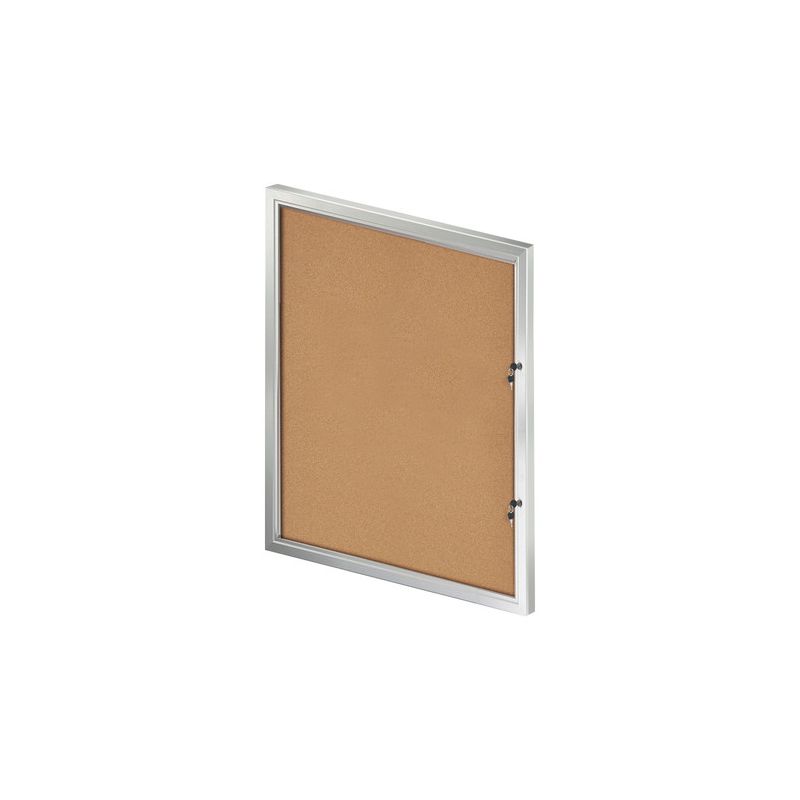 Azar Displays Enclosed Cork Bulletin Board w/ Lock & Key, 1 of 10