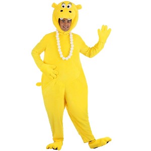 HalloweenCostumes.com Yellow Adult Hungry Hungry Hippos Costume - 1 of 4