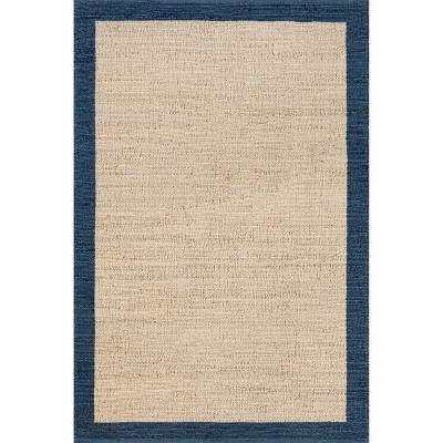 Nuloom Bronwyn Farmhouse Bordered Jute Blend Indoor Area Rug