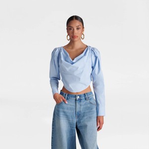 KBB by KAHLANA Women's Long Sleeve 'The Balloon Cropped Top' - 1 of 3