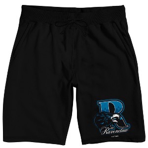 Harry Potter Ravenclaw Adult Black Sleep Pajama Shorts - 1 of 3