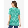 Woman Within Women's Plus Size Perfect Printed Crewneck Tunic - 3 of 4