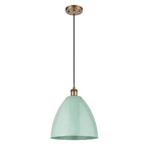 Plymouth Dome - 1 Light Cord Hung Mini Pendant In Industrial Style-14.75 Inches Tall and 12 Inches Wide - 1 of 1