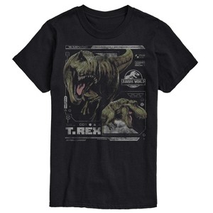 Men's - Jurassic World: Rebirth - T-Rex Digital Profile Short Sleeve Graphic T-Shirt - 1 of 4