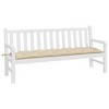 vidaXL Garden Bench Cushion Beige 70.9"x19.7"x2.8" Oxford Fabric - 3 of 4