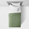 Box Stitch Microfiber Quilt - Pillowfort™ - image 3 of 4