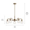 Kichler Lighting Aivian 5 - Light Chandelier in  Weathered Brass - 2 of 3