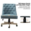 Estelle Velvet Task Chair Upholster Office Chair Swivel Home Desk Chair | Karat Home - 3 of 4