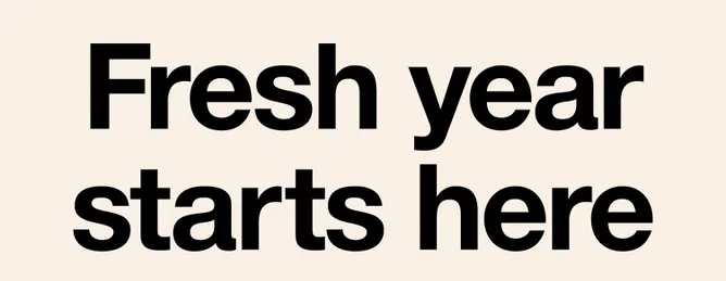 Fresh year starts here