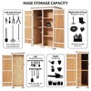 YOOCOZZ  5.5ft Wood Storage Shed with Waterproof Roof - 3 of 4