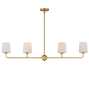 Maxim Lighting Bristol 4 - Light Island Pendant Light in  Satin Brass - 1 of 4