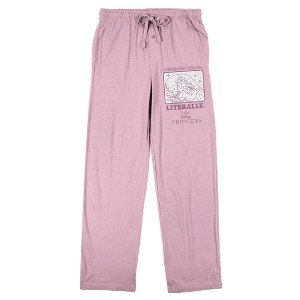 Disney Princess Sleeping Beauty: Nothing Can Wake Me on Pink Adult Sleep Pant - 1 of 4