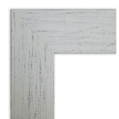 Shiplap White Wood Framed Magnetic Board 28 x 16 in.