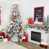 AuldHome Design Wood Slice Chalkboard Ornaments, 6pk; Christmas DIY Blank Holiday Tree Decorations Craft Accessories - 4 of 4