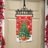 Evergreen Garden Flag Seasons Greeting Trees Suede Double Sided Indoor Outdoor Decor 18" x 12.5" - 2 of 2