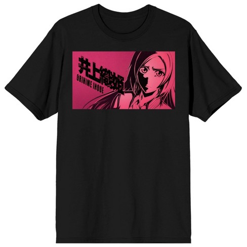 Bleach 1000 Year Blood War Orihime Inoue Pink Poster Art Adult Black Crew Neck Short Sleeve T-shirt - image 1 of 3