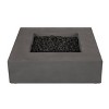 Caraga Low Square Propane Fire Table Carbon - Jensen Co.: Weather-Resistant, No Assembly, 60K BTU - 3 of 4