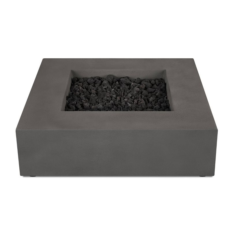 Caraga Low Square Propane Fire Table Carbon - Jensen Co., 4 of 7