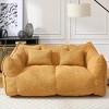 Soft Bean Bag Chair With High Resilience Foam Core,Bean Bag Chair For Adults,Square Recliner Sofa,2 Seater Sofa,Bean Bag Chair Sofa-Cuddlewood - 2 of 4