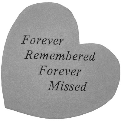 Kay Berry Forever Remembered Forever Missed Memorial Stone - Heart Shaped