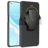 Nakedcellphone Case with Stand and Belt Clip Holster for OnePlus 9 - Black - 3 of 4