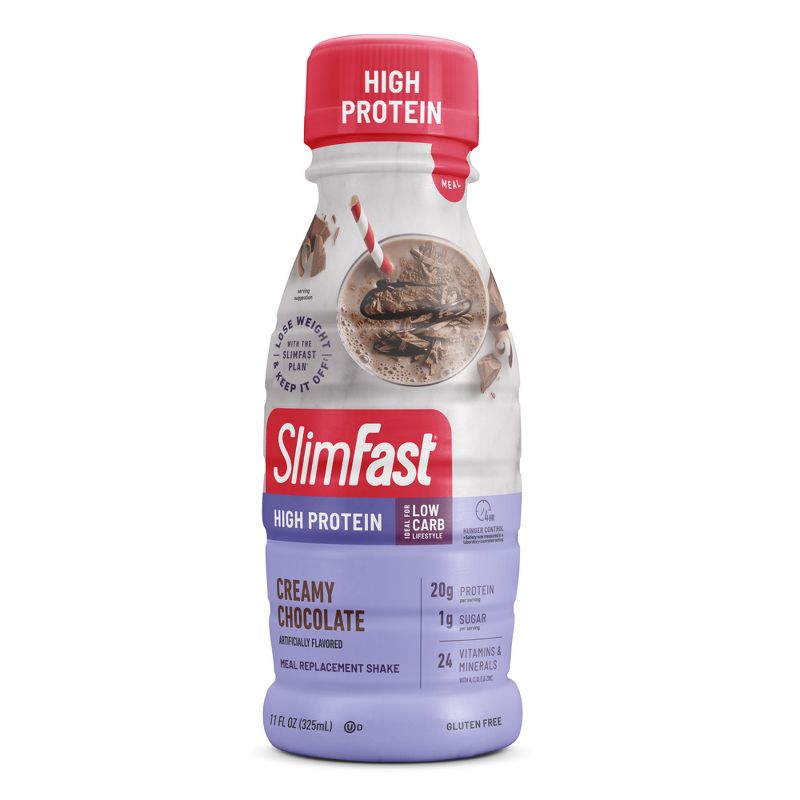 SlimFast Advanced Nutrition High Protein Meal Replacement Shakes - Creamy Chocolate

, 4 of 8
