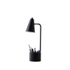 Vynxaria 19.5" White Metal Student Task Desk Lamp with Organizer - 3 of 4
