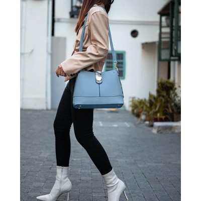 MKF Collection Ezra Snake Embossed Shoulder Trendy Bag by Mia K - Red — фото 4
