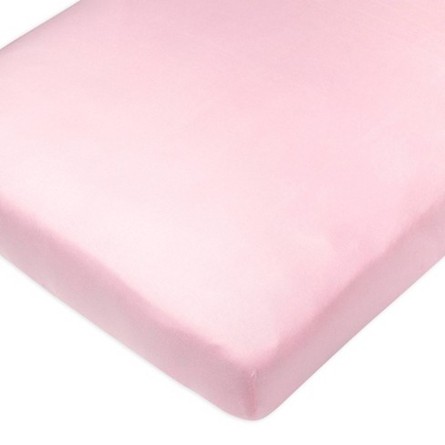 Honest Baby Organic Cotton Fitted Crib Sheet Light Pink