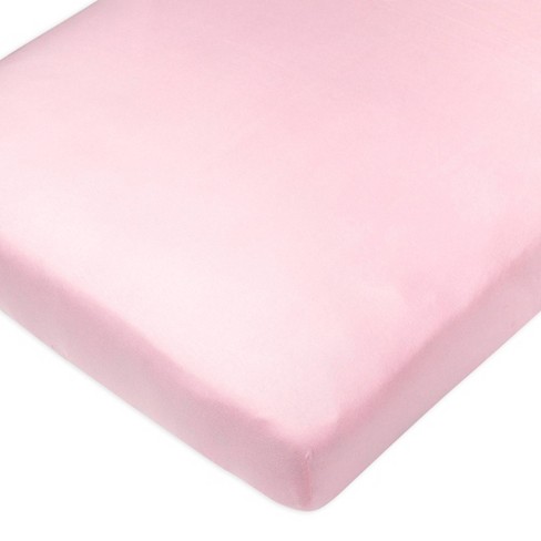 Honest Baby Organic Cotton Fitted Crib Sheet - Light Pink : Target