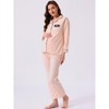 INSPIRE CHIC Women's Breastfeeding Sleepwear Button Down Top and Pants Nursing Pajama Sets - 2 of 4