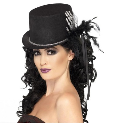 Smiffys Top Hat with Skeleton Hand Costume Accessory