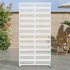 Dovelina Outdoor Freestanding Metal Privacy Screen Decorative Garden Fence - 2 of 4