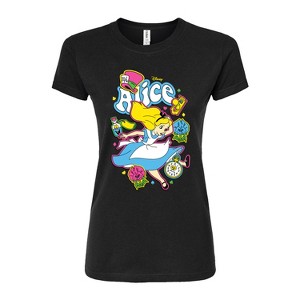 Women's - Disney - Alice In Wonderland Fitted Graphic T-Shirt - 1 of 3