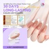 SAVILAND French Tip Press On Nails 160 Pcs, 4X Pre-Shaped Long Coffin Soft Matte Gel Tips - DIY Nail Art Gift Set. - 4 of 4