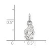 Black Bow Jewelry Sterling Silver Georgia Southern Eagles NCAA Extra Small Pendant - 2 of 3