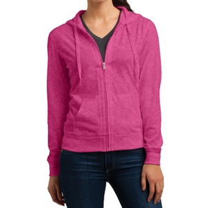 Mafoose Women's Juniors Jersey Full-Zip Hoodie - 1 of 4