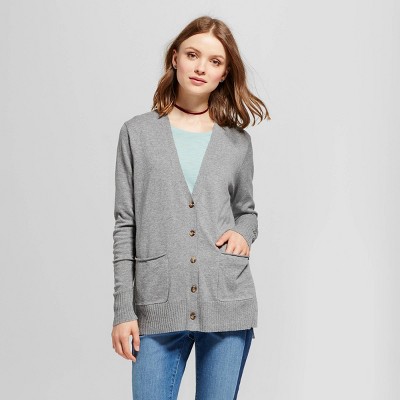 gray boyfriend cardigan