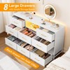 Whizmax 8 Dresser for Bedroom, 59" TV Dresser Wooden Large Long Dresser, Modern Chest of Drawers Storage Organizer for Closet, Living Room - 4 of 4