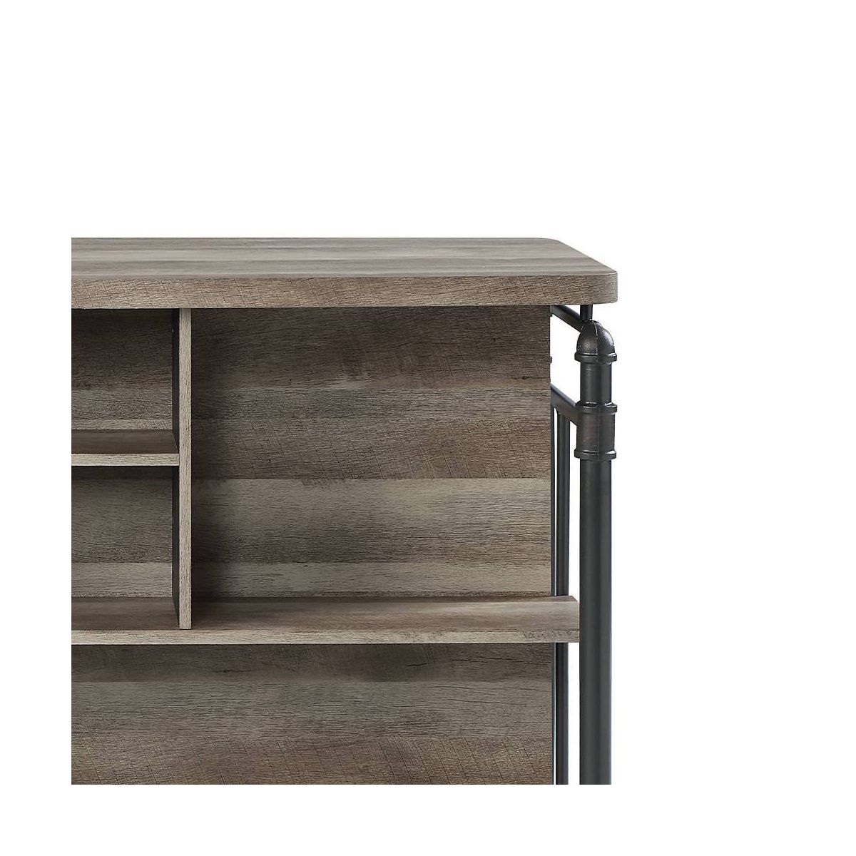 Acme Furniture Edina Console Table Antique Oak/Sandy Gray Finish - thumbnail 4