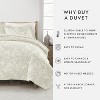 Weathered Floral 3PC Duvet Cover Set - Soft Microfiber, Zippered Closure, Easy Care - Becky Cameron - 3 of 4