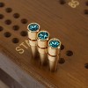 WE Games Brass Cribbage Pegs with Swarovski Austrian Crystals - Set of 3 - 2 of 4